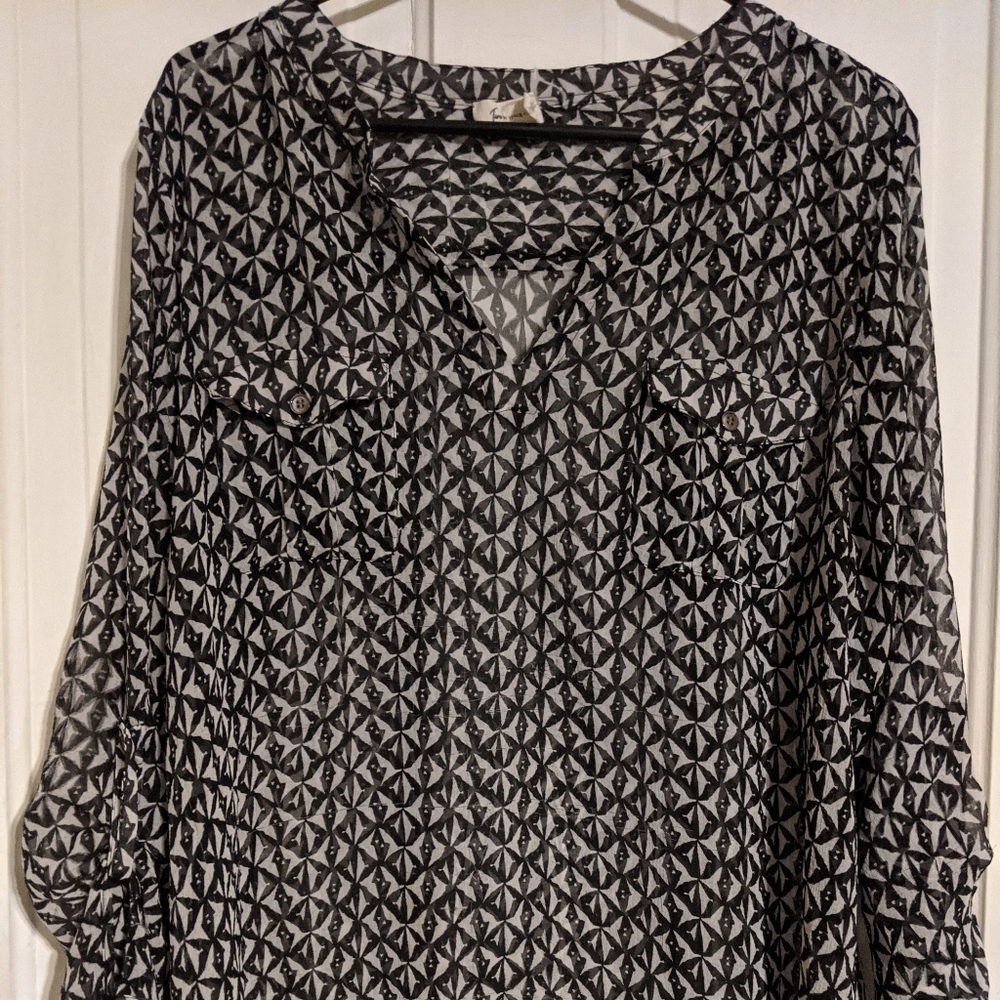 Vince Camuto sheer blouse